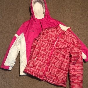 Girls winter jacket set